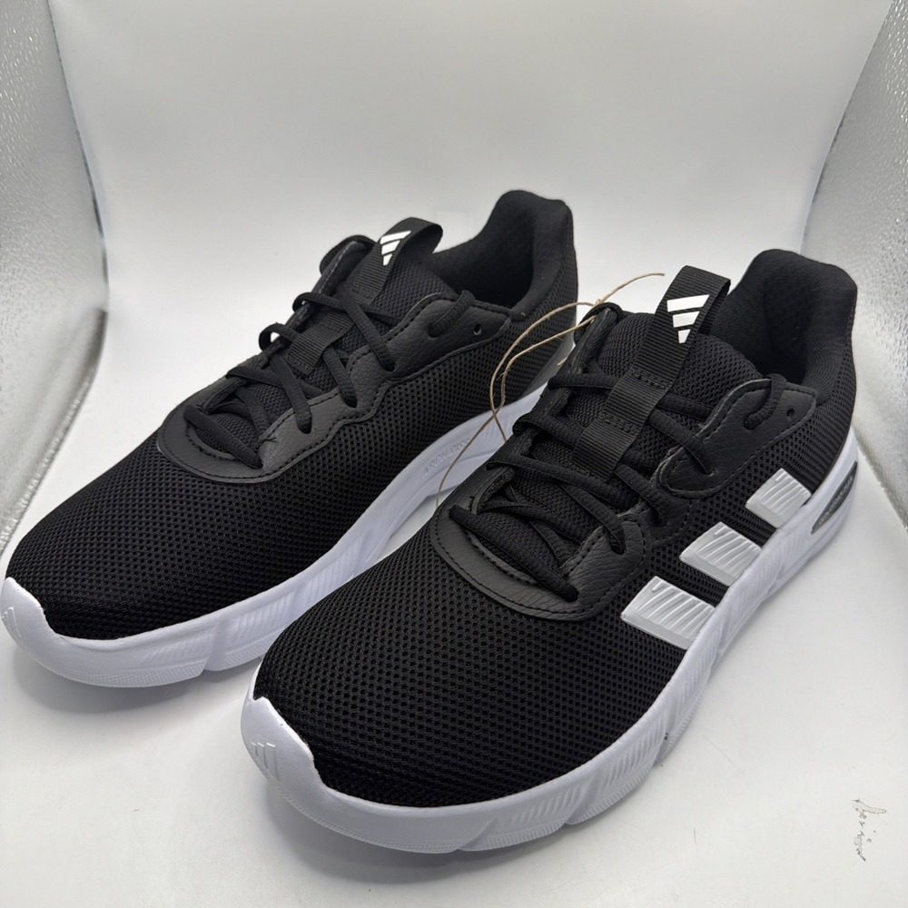 ADIDAS Cloudfoam Flex Laces Sneaker Men's Size 12 Black/White HQ4854